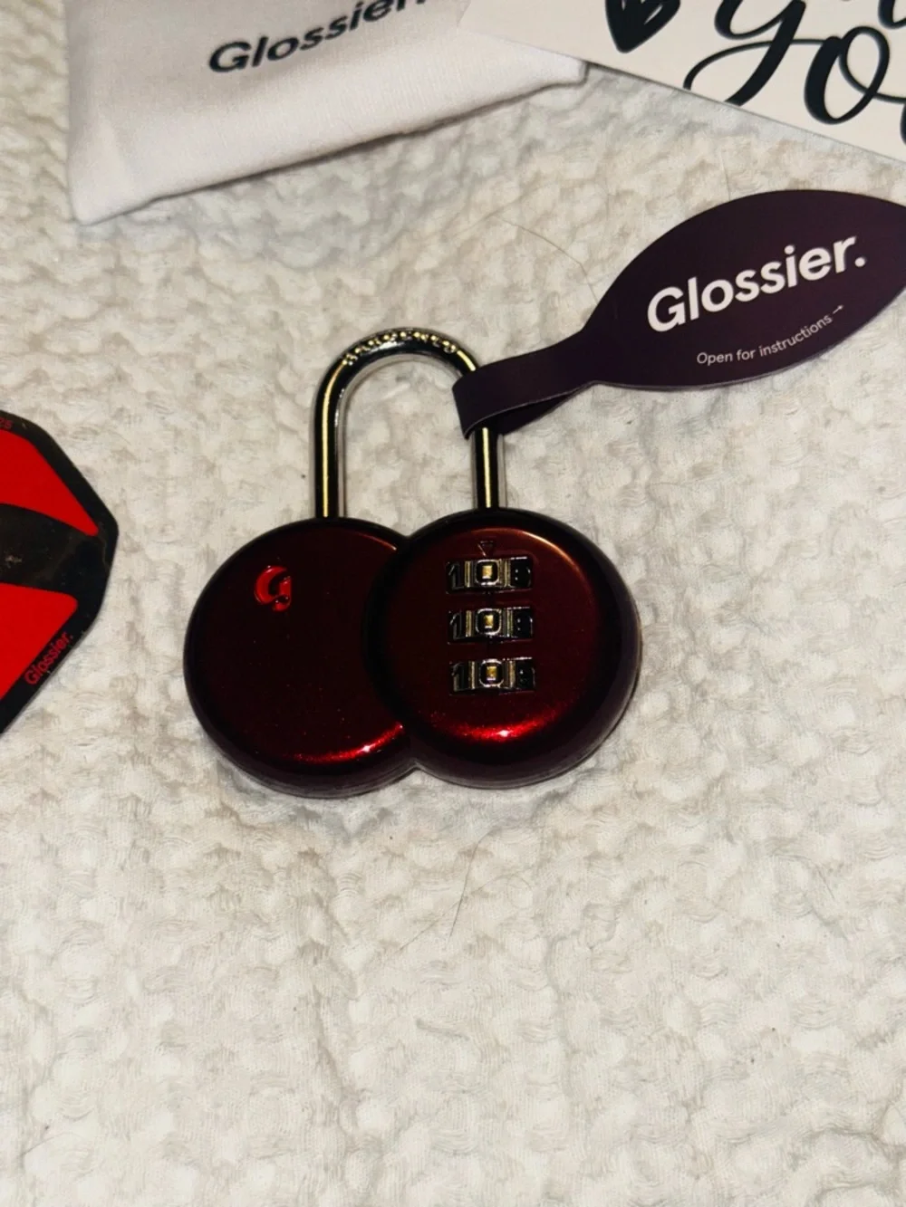 Glossier Red Combination collector padlock. Sold out! - Picture 2 of 15